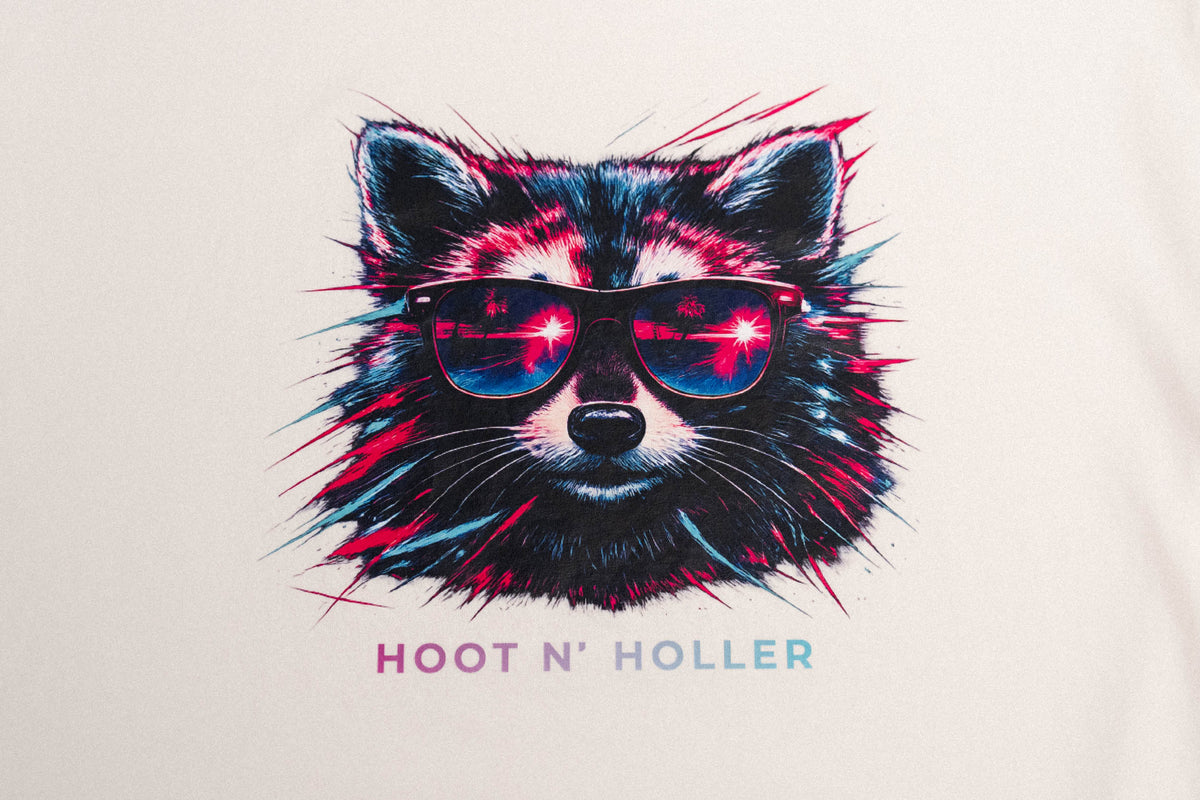 Neon Raccoon T-Shirt