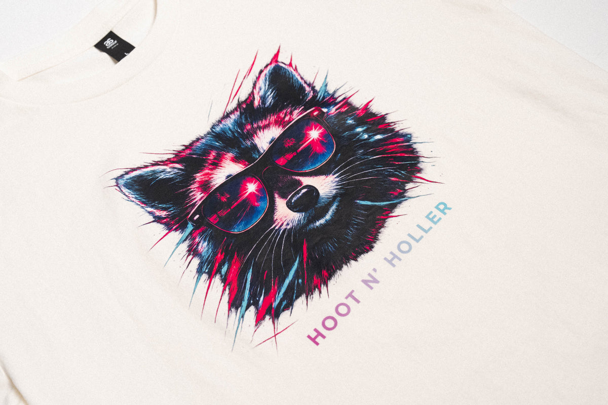Neon Raccoon T-Shirt