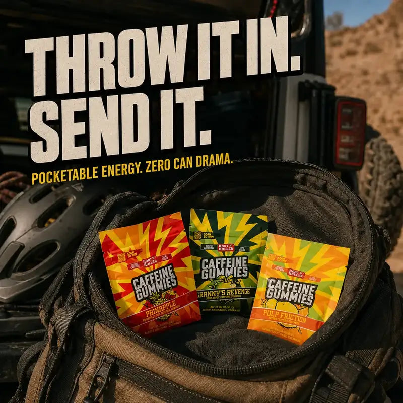 Throw it in. Send it. Pocketable energy.
